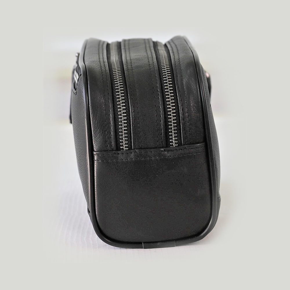Genuine Leather Wristlet Clutch Handbag Multiple Component with Sturdy Handle