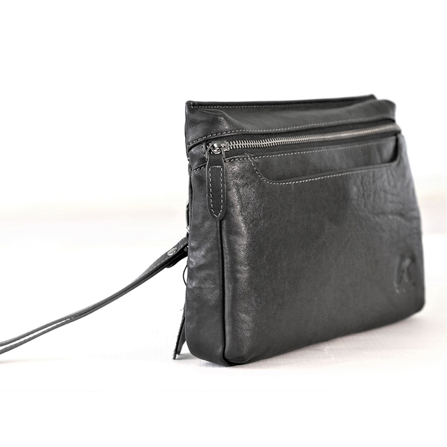 Leather Wristlet Clutch Wallet Purse Envelope Style Handbag