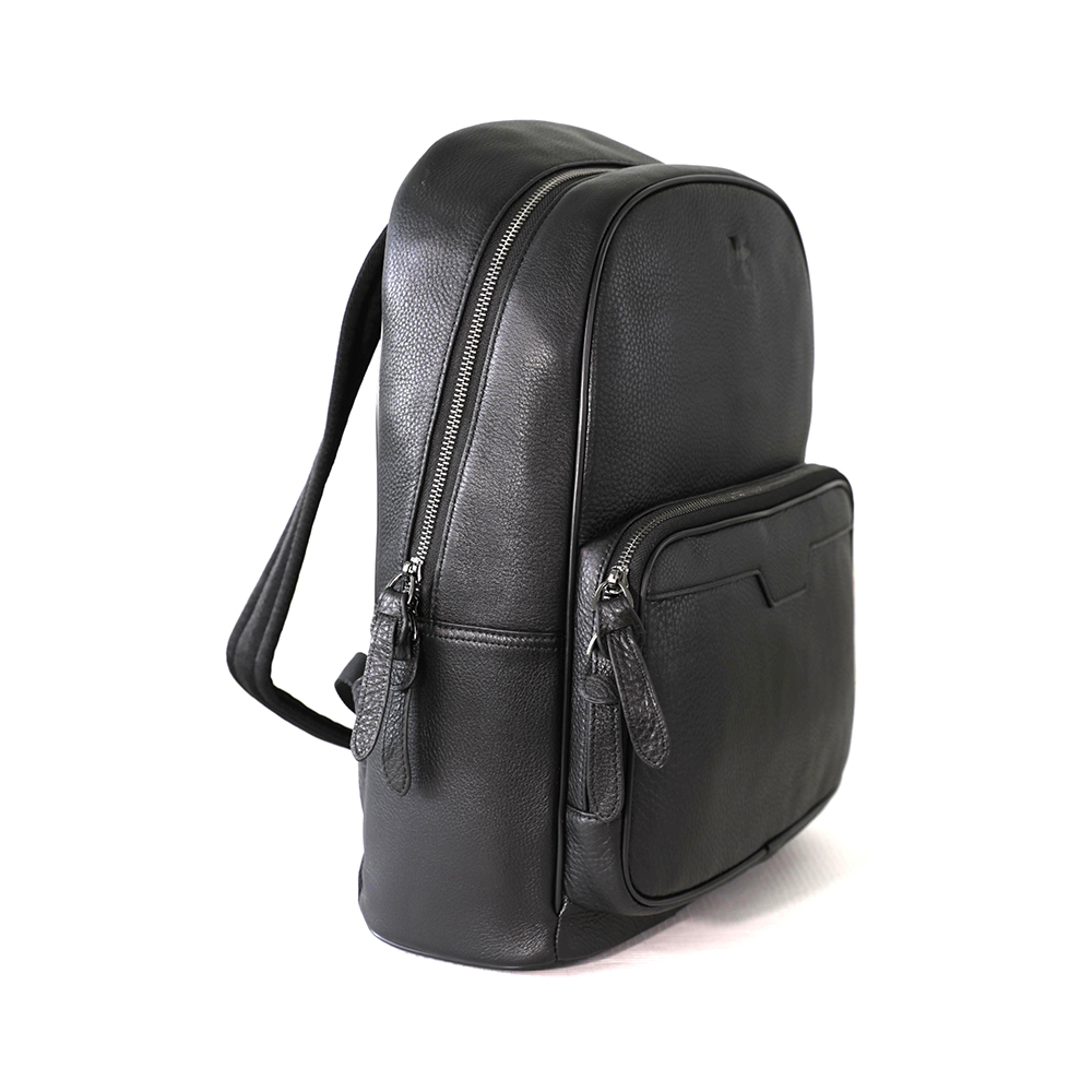 Soft Leather Multi Compartment Backpack with Zip