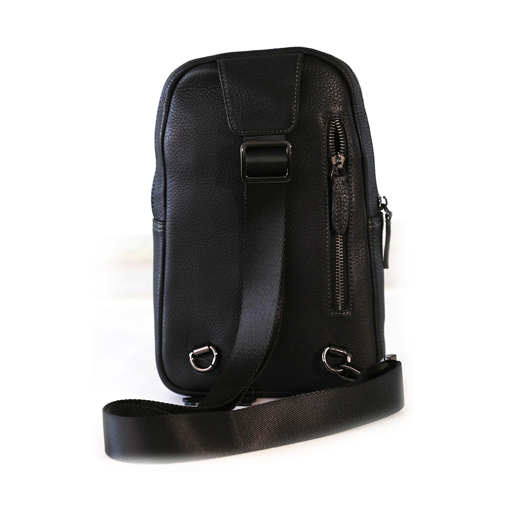 Genuine Leather Sling Bag For Men Multipurpose Chest Crossbody Shoulder Small Daypack