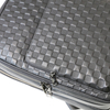 Woven Pattern Genuine Leather Backpack